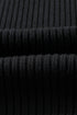 Ribbed Mock Neck Patch Pocket Drop Shoulder Short Sleeve Sweater